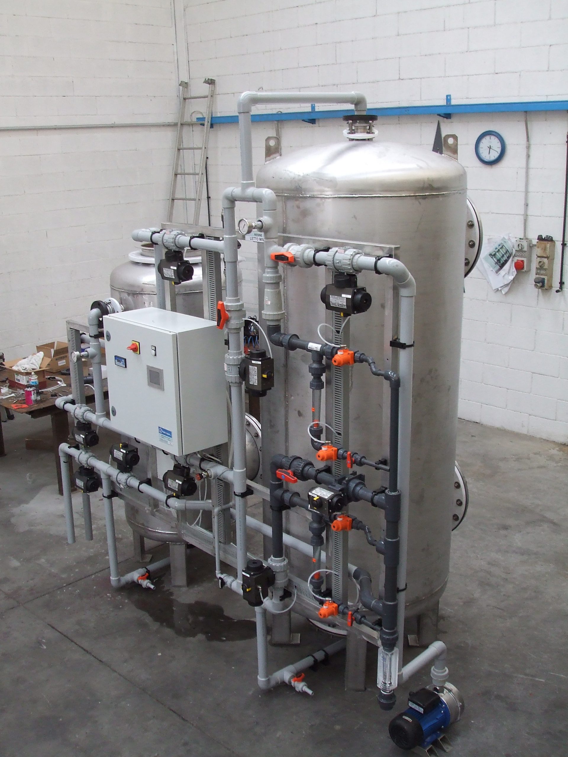 Nuclear resin plants for ultrapure water production Pentacque srl